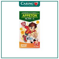 APPETON ACTIV-C VITAMIN C 100MG (ORANGE) CHEWABLE TABLET 60S