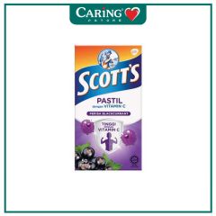 SCOTTS VITAMIN C BLACKCURRANT PASTILL 50S