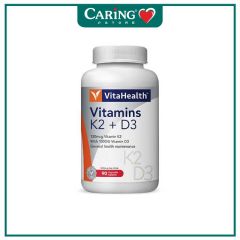 VITAHEALTH VITAMINS K2+D3 90S