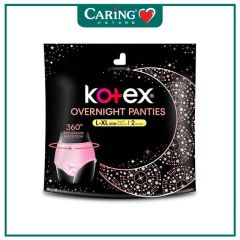 KOTEX OVERNIGHT PANTIES L/XL 2S