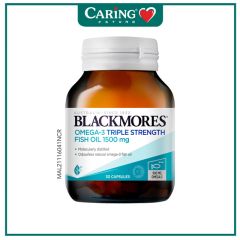 BLACKMORES OMEGA-3 TRIPLE STRENGTH FISH OIL 1500MG 30S