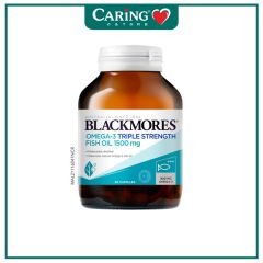 BLACKMORES OMEGA-3 TRIPLE STRENGTH FISH OIL 1500MG 60S