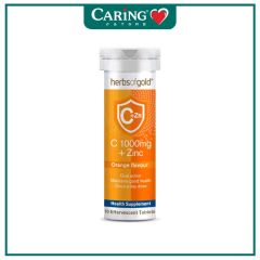 HERBS OF GOLD EFFERVESCENT C 1000MG + ZINC 10S